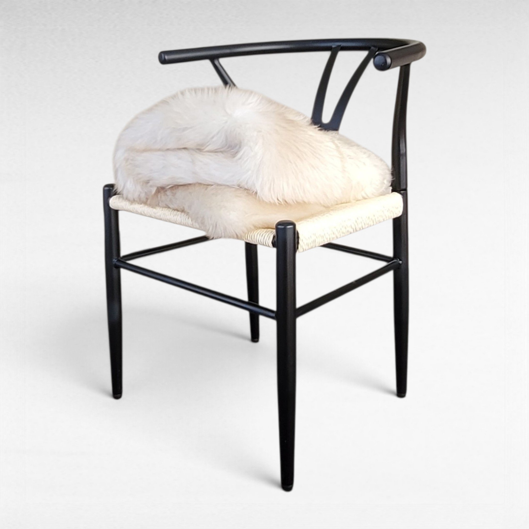Rare Breed Portland Sheepskin Throw – Light Bone & Tan 46" x 35" - Image 2