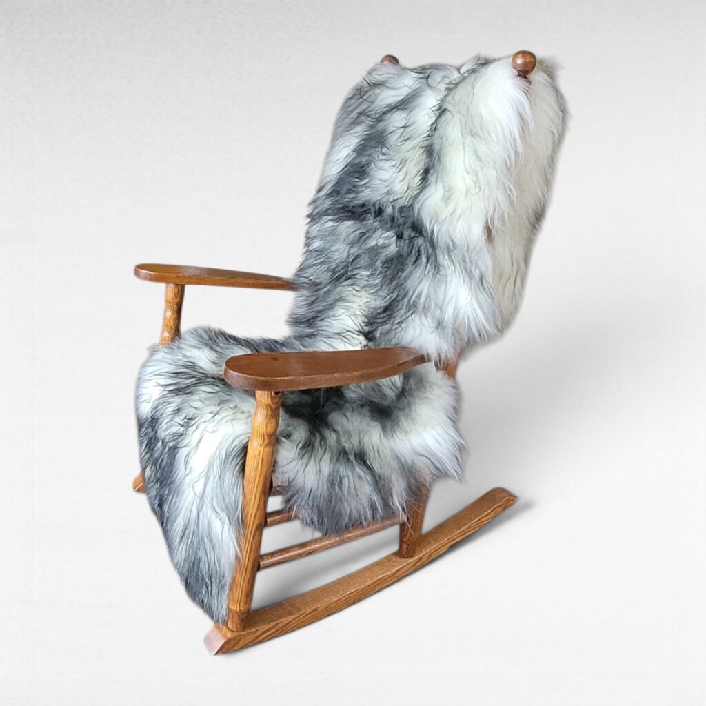 Icelandic Double Sheepskin Seat Cover - Gray Tip