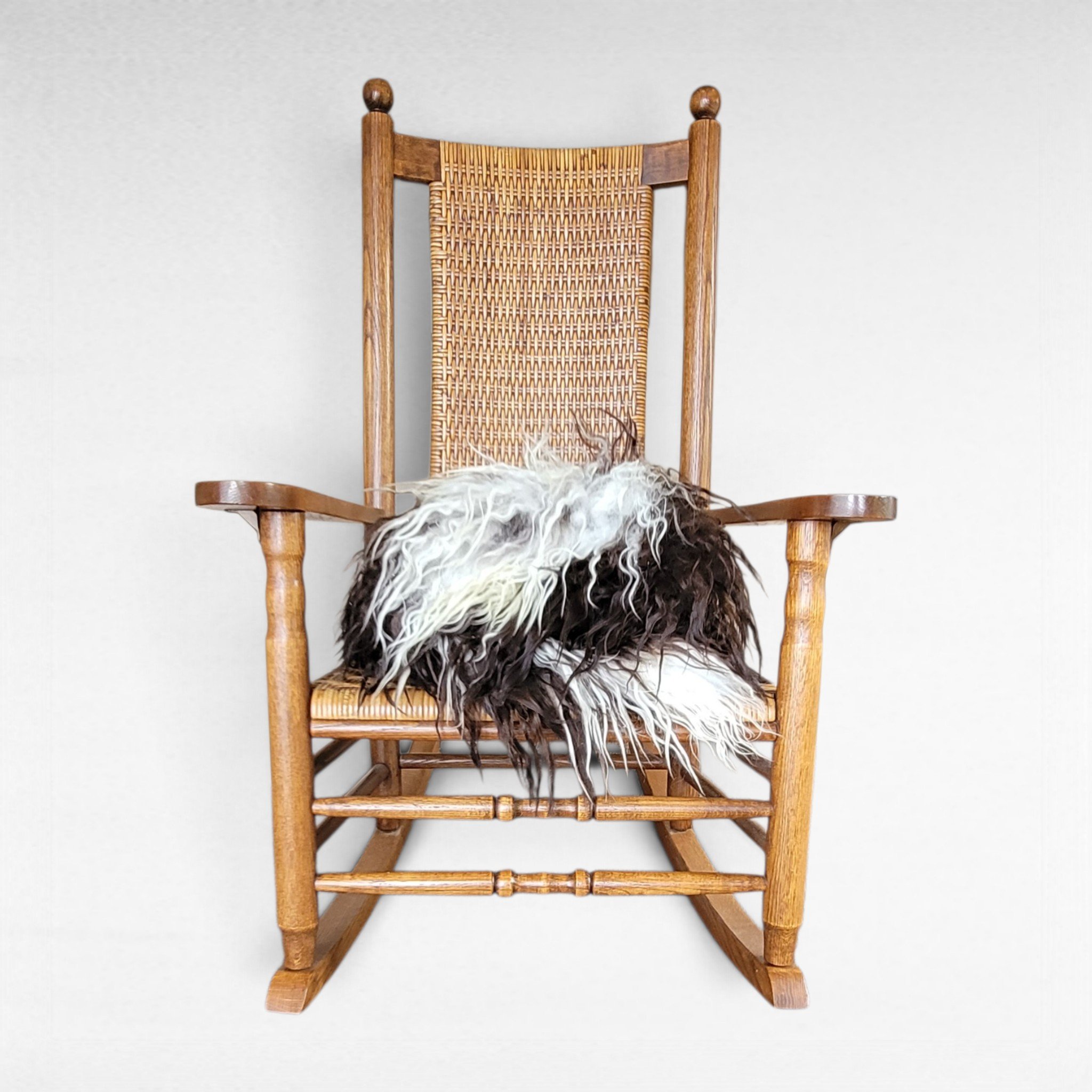 Ecru, Brown & Gray Spotted Icelandic Sheepskin Rug 48″ × 32″ - Image 2