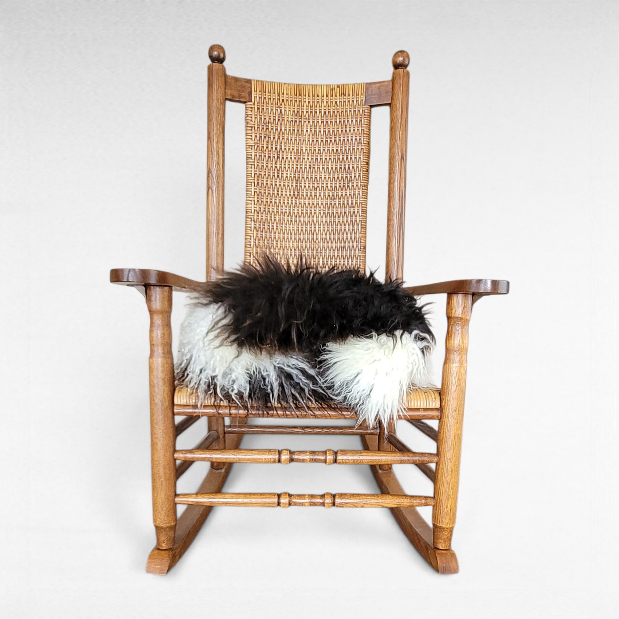 Rich Brown & Ivory Curly Icelandic Sheepskin Rug 48″ × 33″ - Image 2