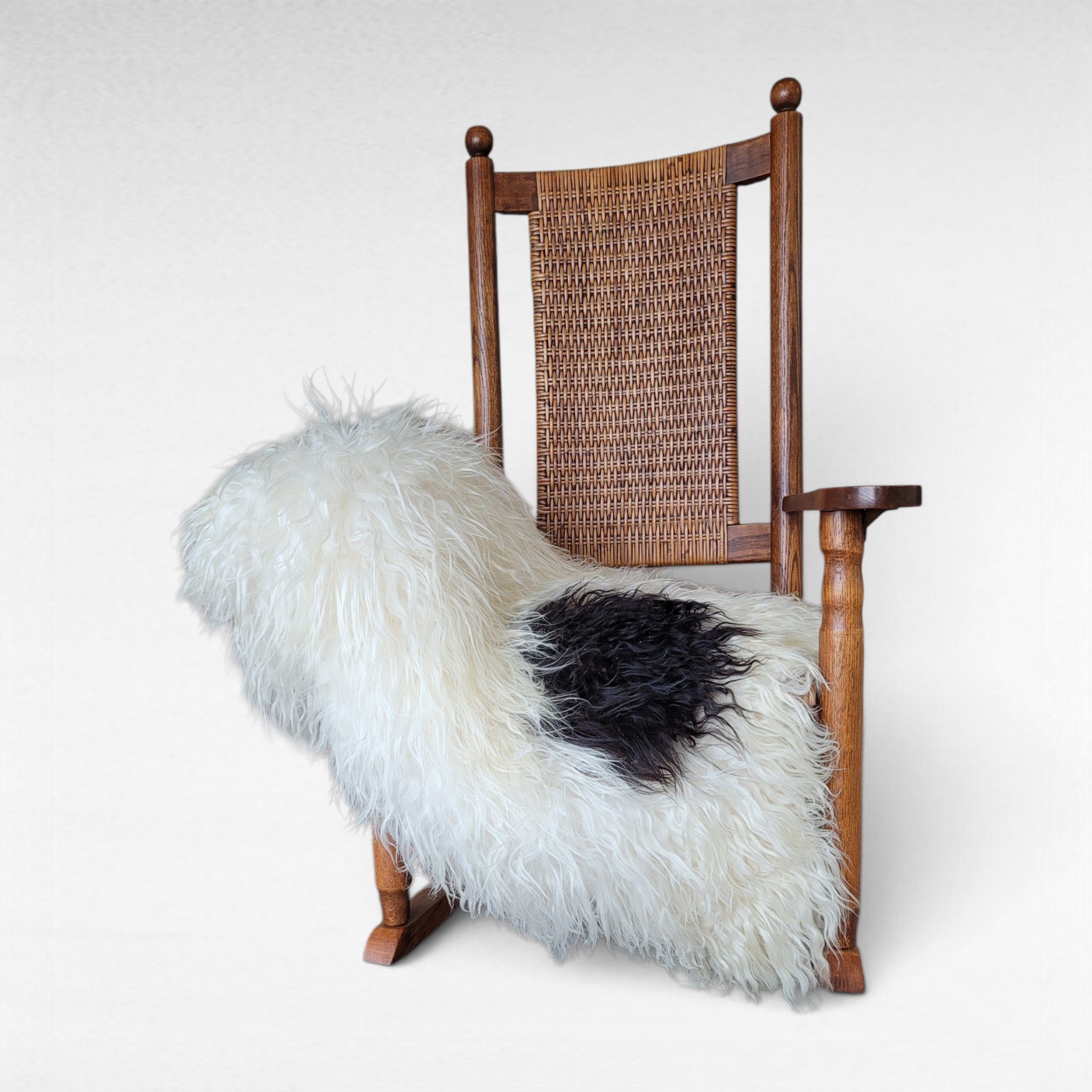 Lofty Ecru Spotted Icelandic Sheepskin Rug 48″ × 32″ - Image 2