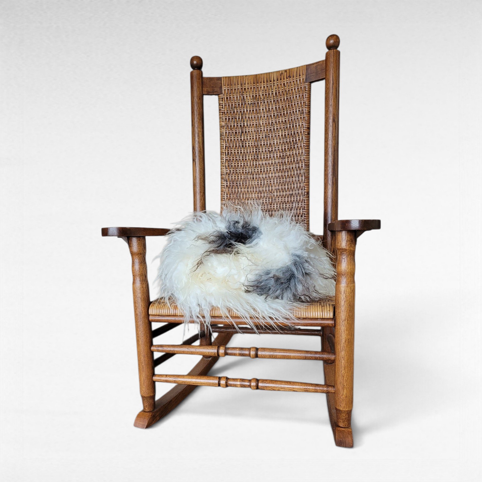 Ecru Icelandic Sheepskin with Gray-Brown Spots 45″ × 33″ - Image 2