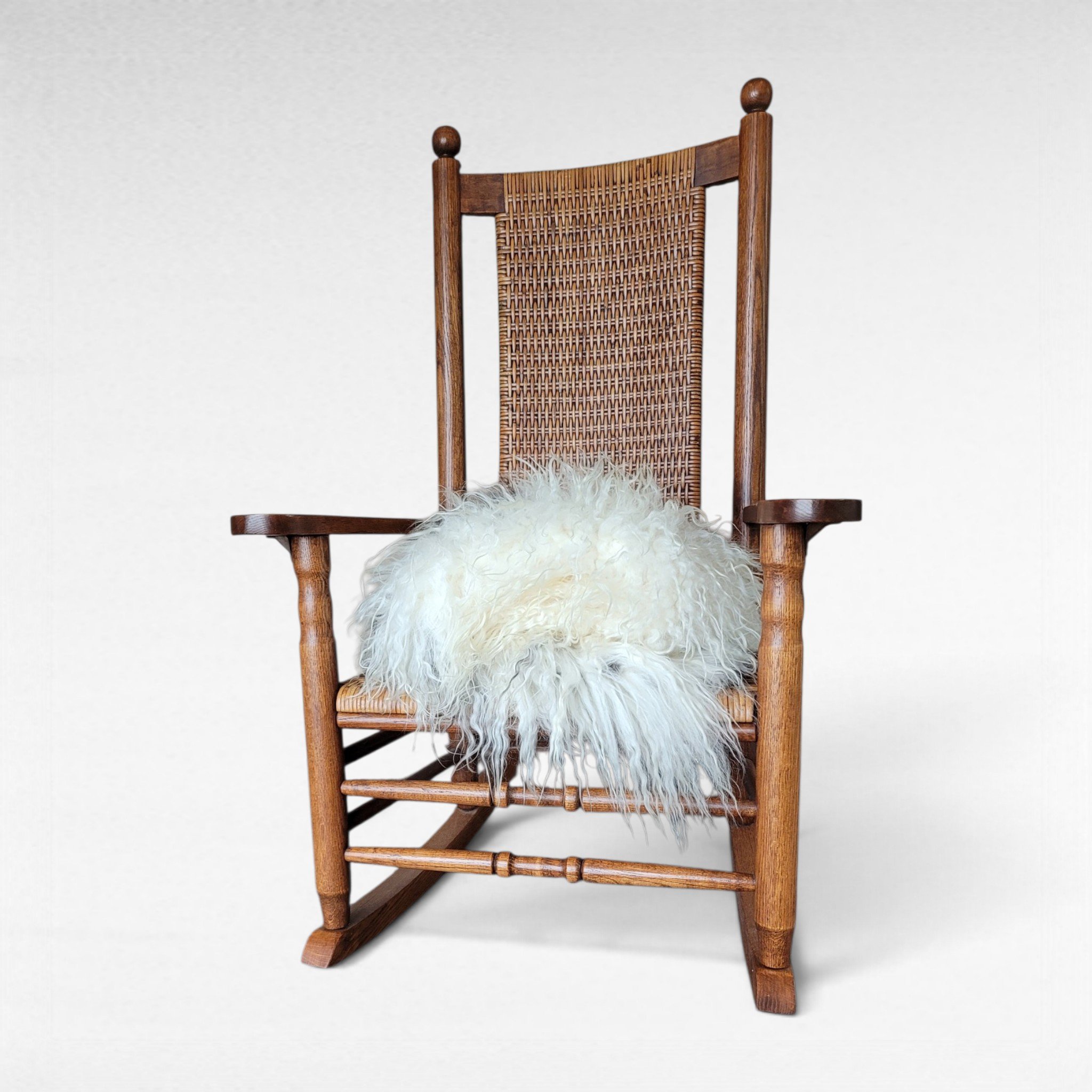 Highly Textured Ecru & Brown Spotted Icelandic Sheepskin 49″ × 31″ - Image 4