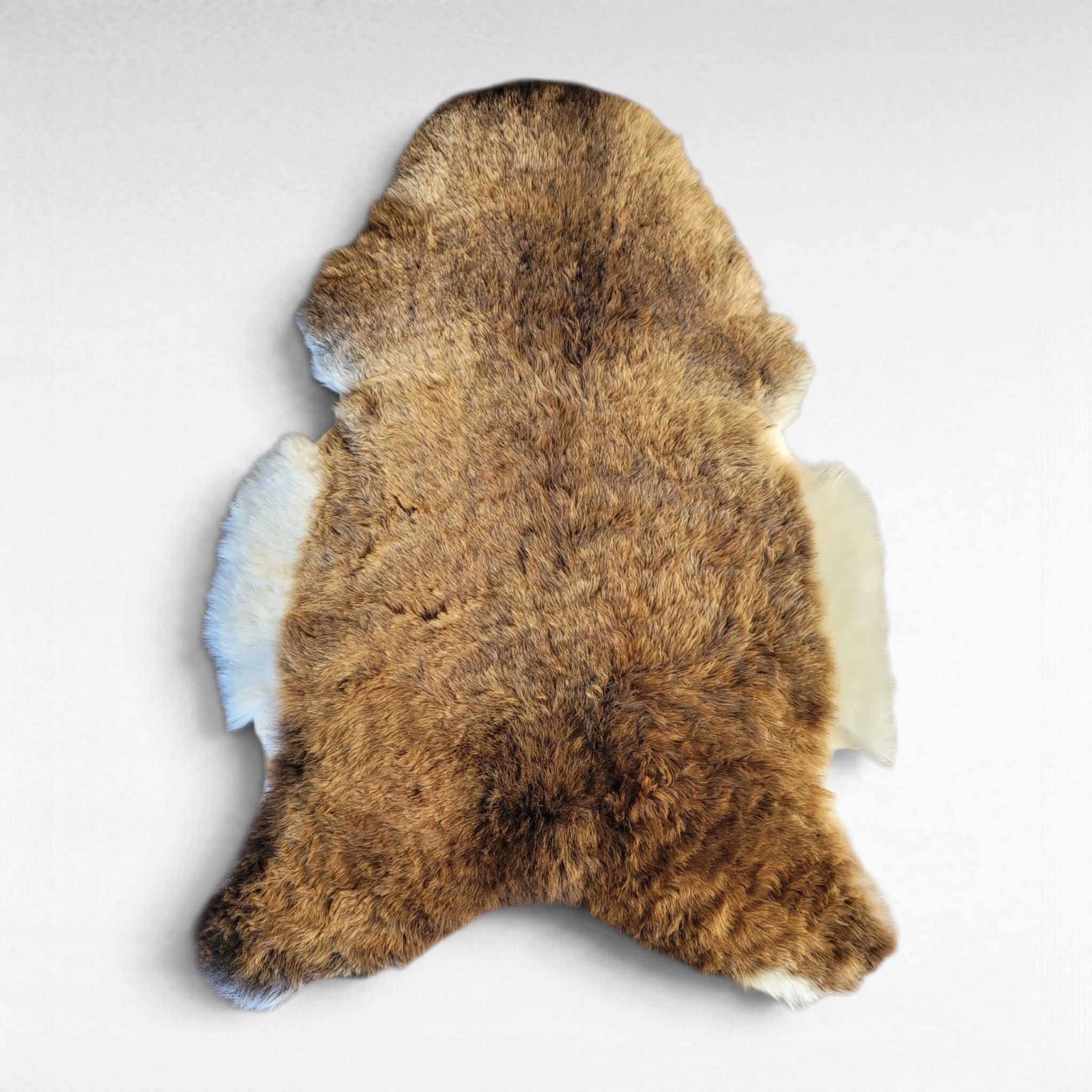 Rare Copper, Gray & White Shorn Icelandic Sheepskin 45″ × 32″ - Image 3