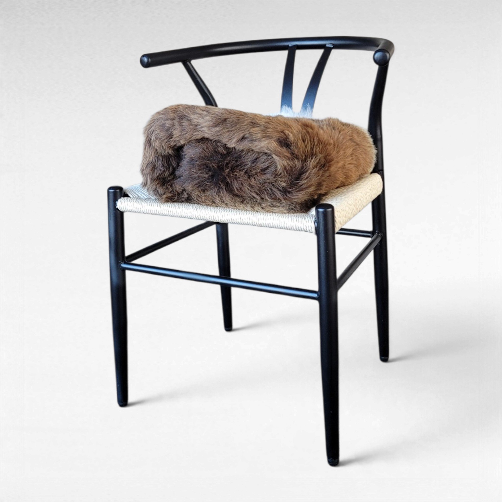 Rare Copper, Gray & White Shorn Icelandic Sheepskin 45″ × 32″ - Image 2