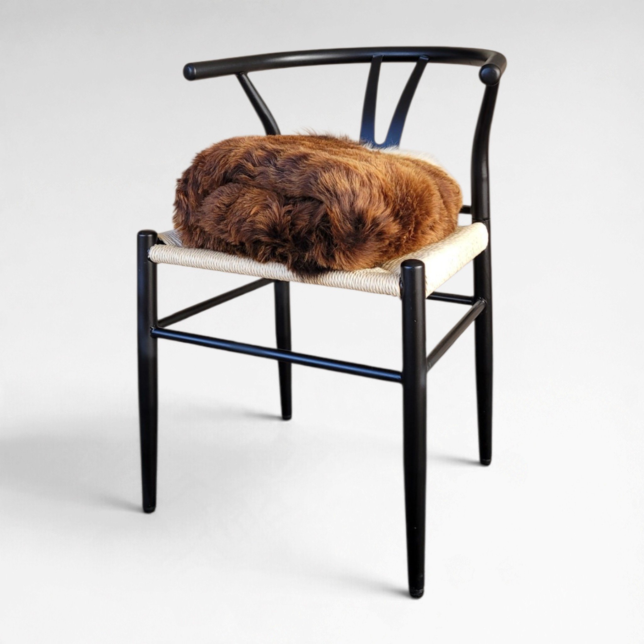 Rare Deep Copper & White Shorn Icelandic Sheepskin 44″ × 32″ - Image 3