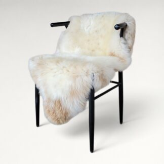 Rare German Sheepskin – Dense, Silky Wool – 46" × 32"