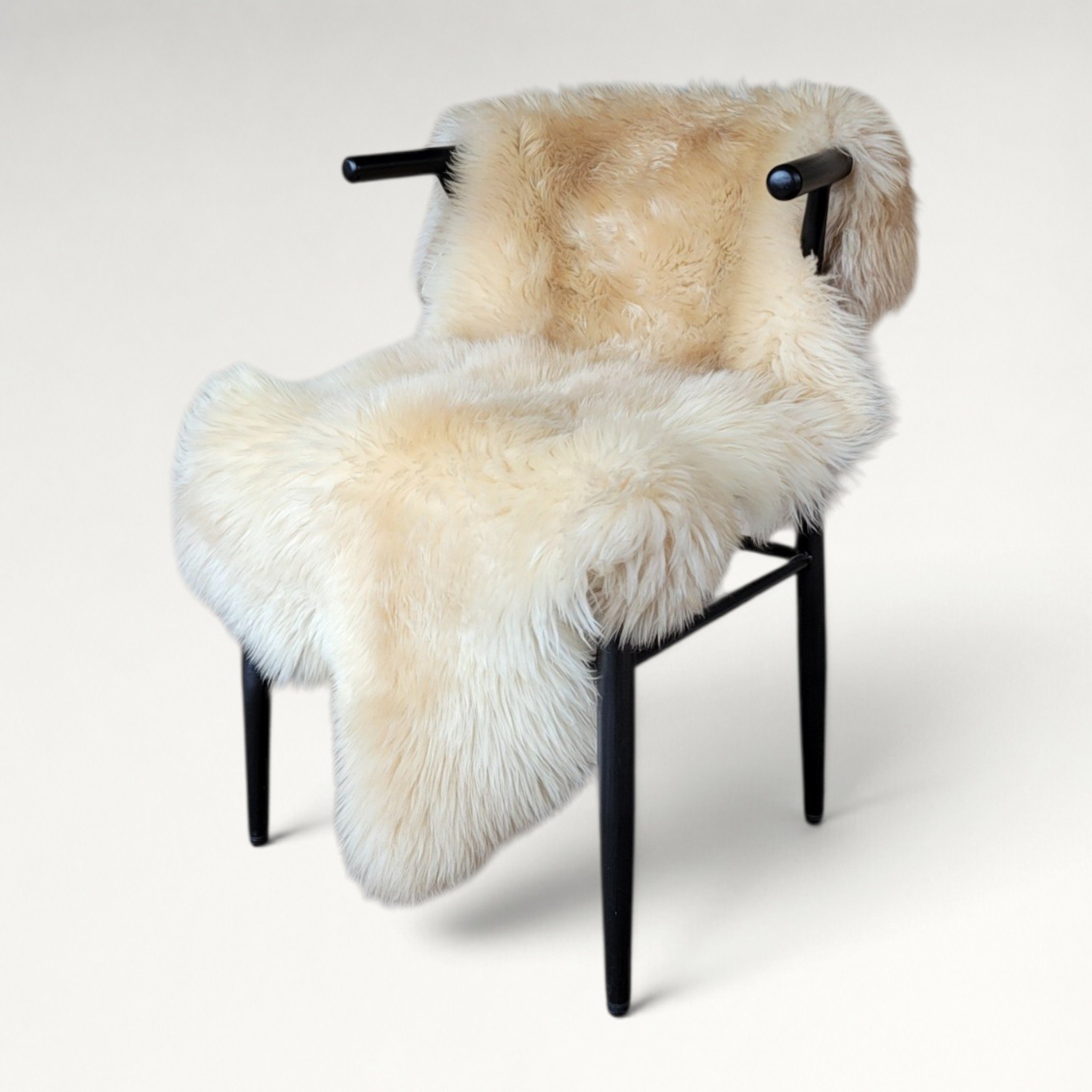 Rare German Sheepskin – Silky Wool & Supple Backing – 47" × 34"