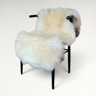 Rare German Sheepskin – Full Shape & Lofty Fleece – 47" × 33"