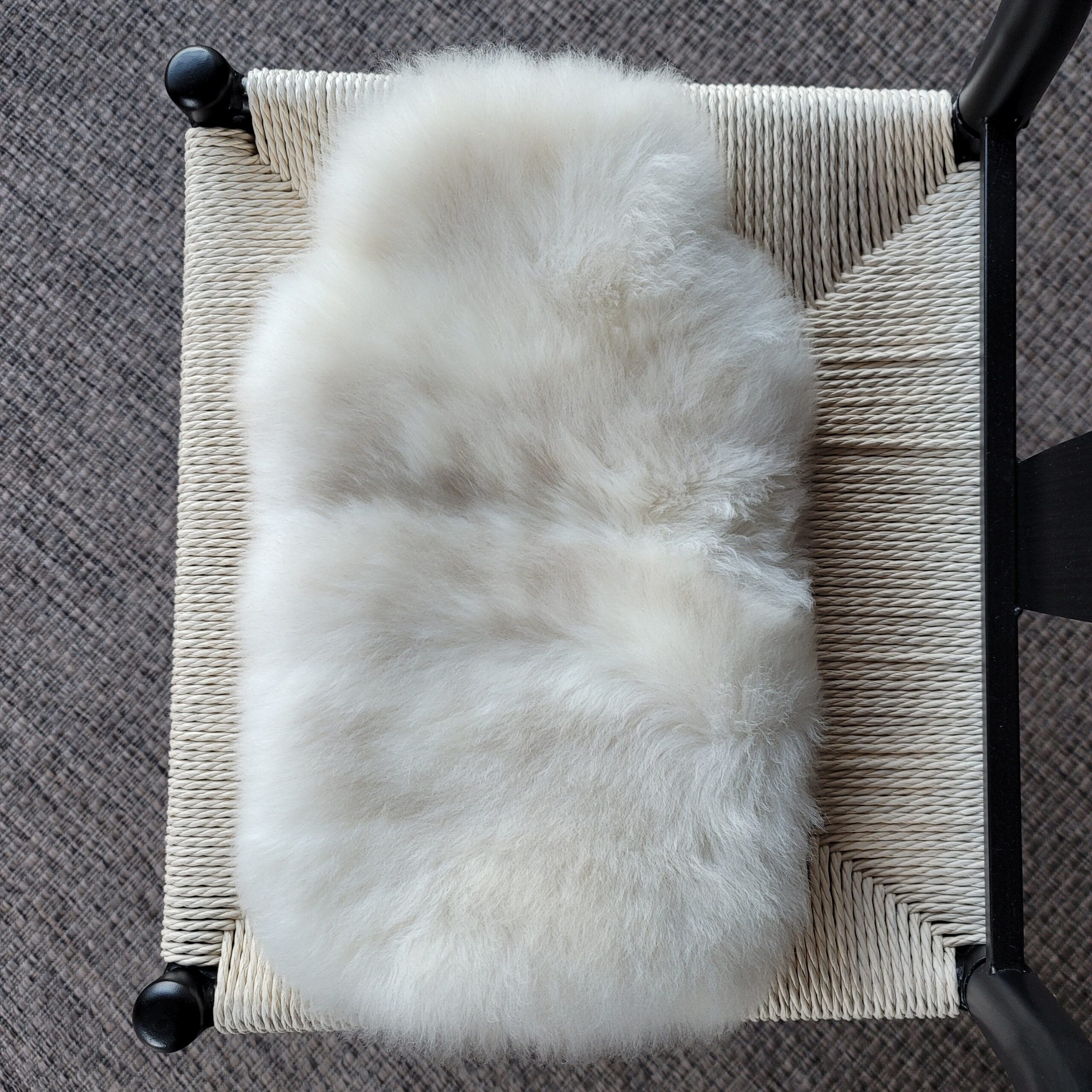 Silky Soft Bone + Tan Hot Water Bottle Cover - Fits 2L Bottle - Image 2