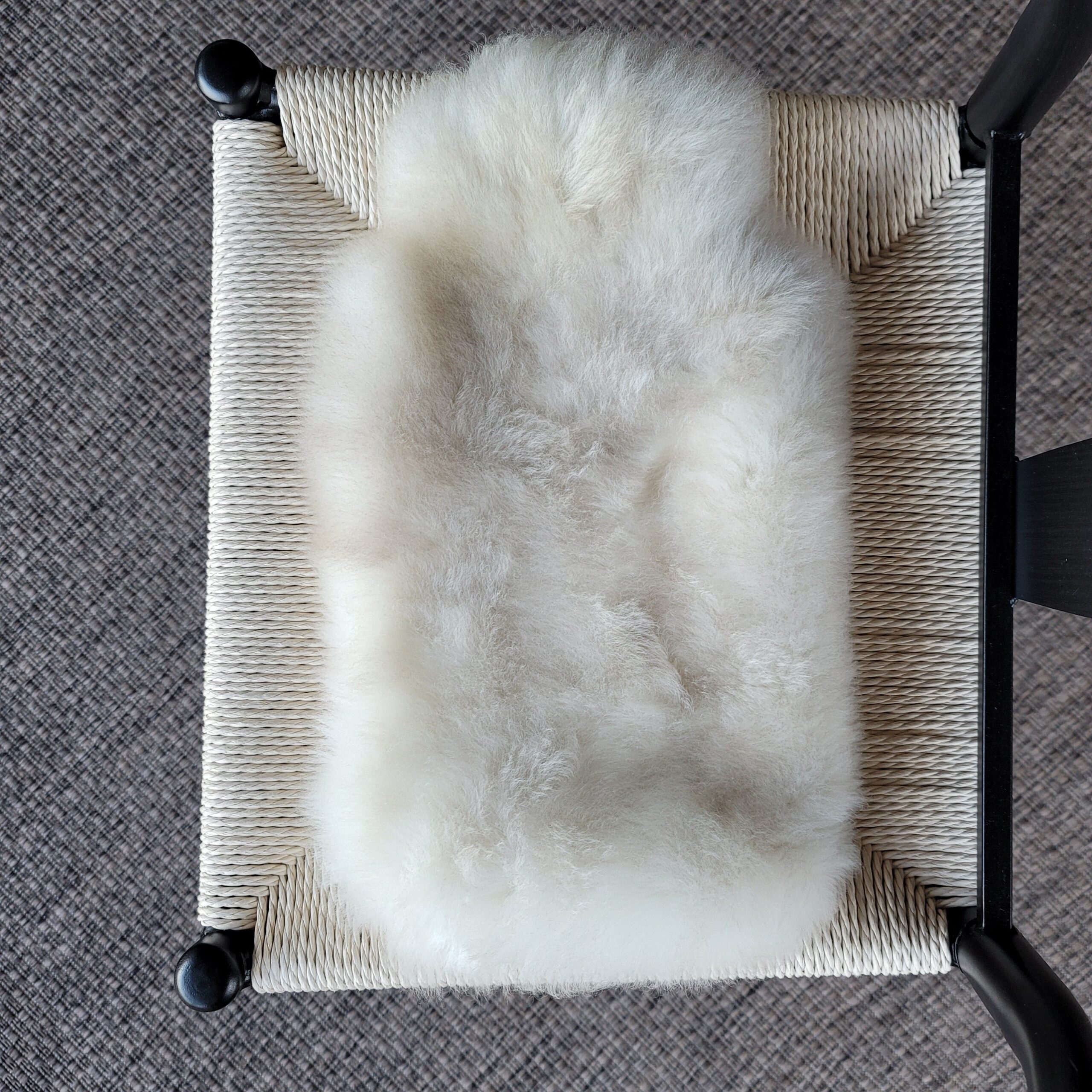 Silky Soft Bone + Tan Hot Water Bottle Cover - Fits 2L Bottle - Image 2