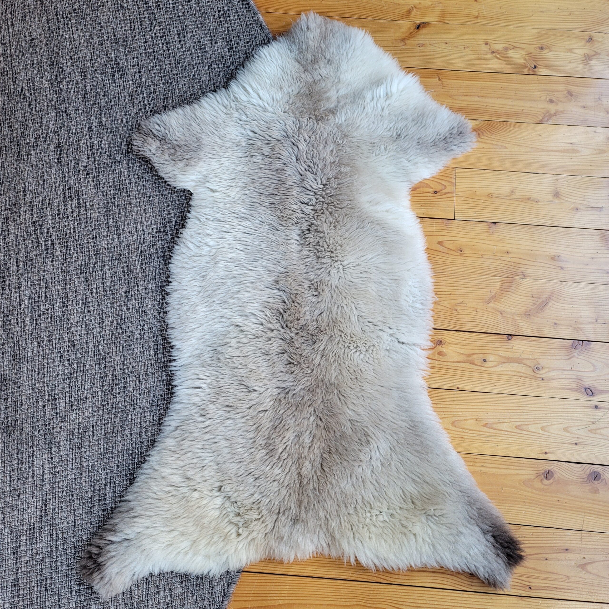 Rare German Sheepskin Soft Natural Tan Throw 53″ × 34″ - Image 4
