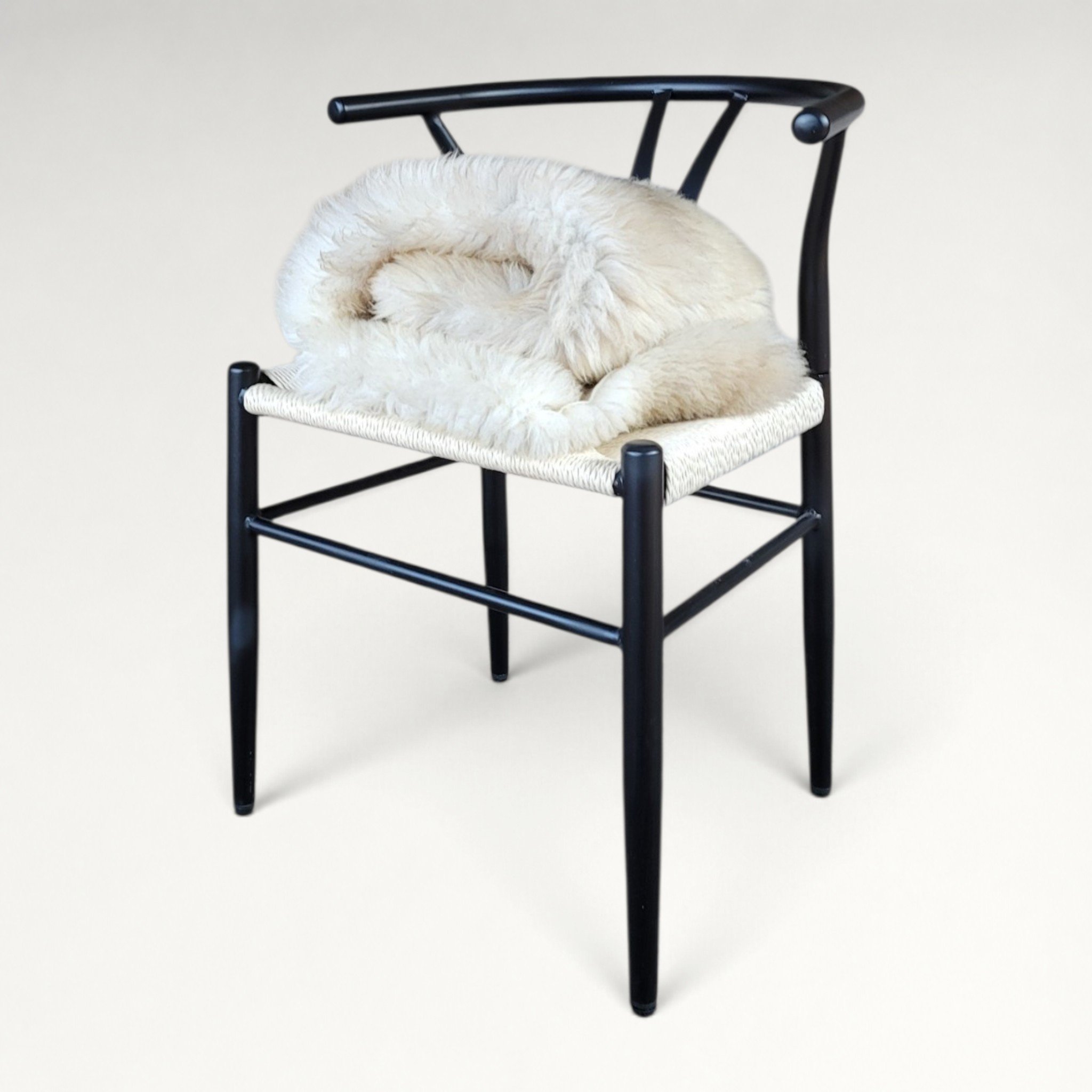Rare German Sheepskin Distinctive Rustic Texture 46″ × 31″ - Image 5