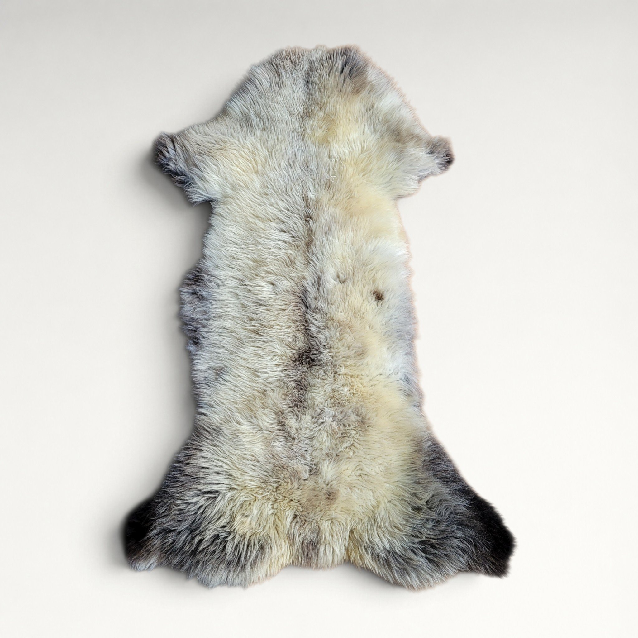 Rare German Sheepskin Narrow-Profile Rustic Hide 46″ × 30″ - Image 3