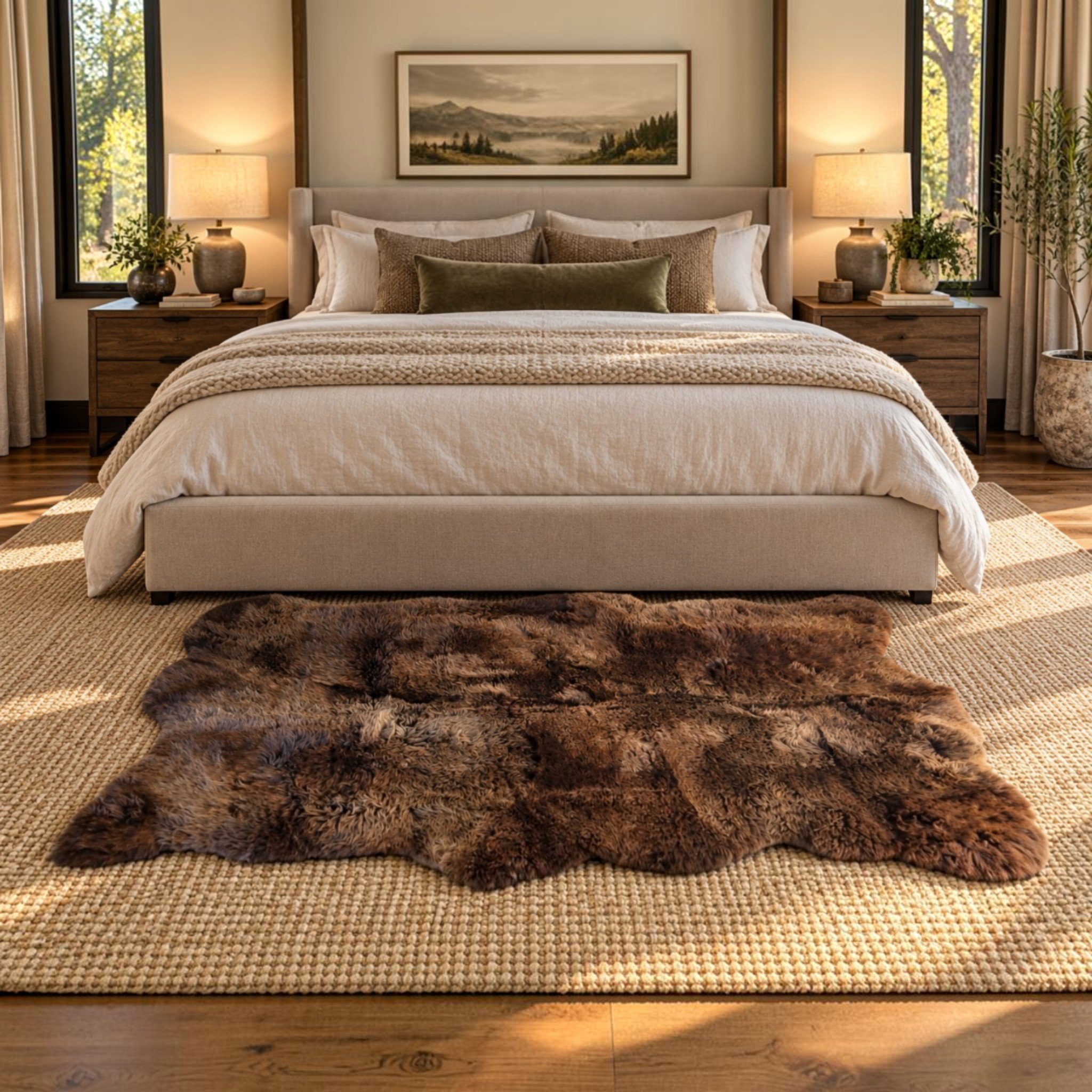 Premium Natural Brown British Rare-Breed Multi-Hide Sheepskin - Image 10
